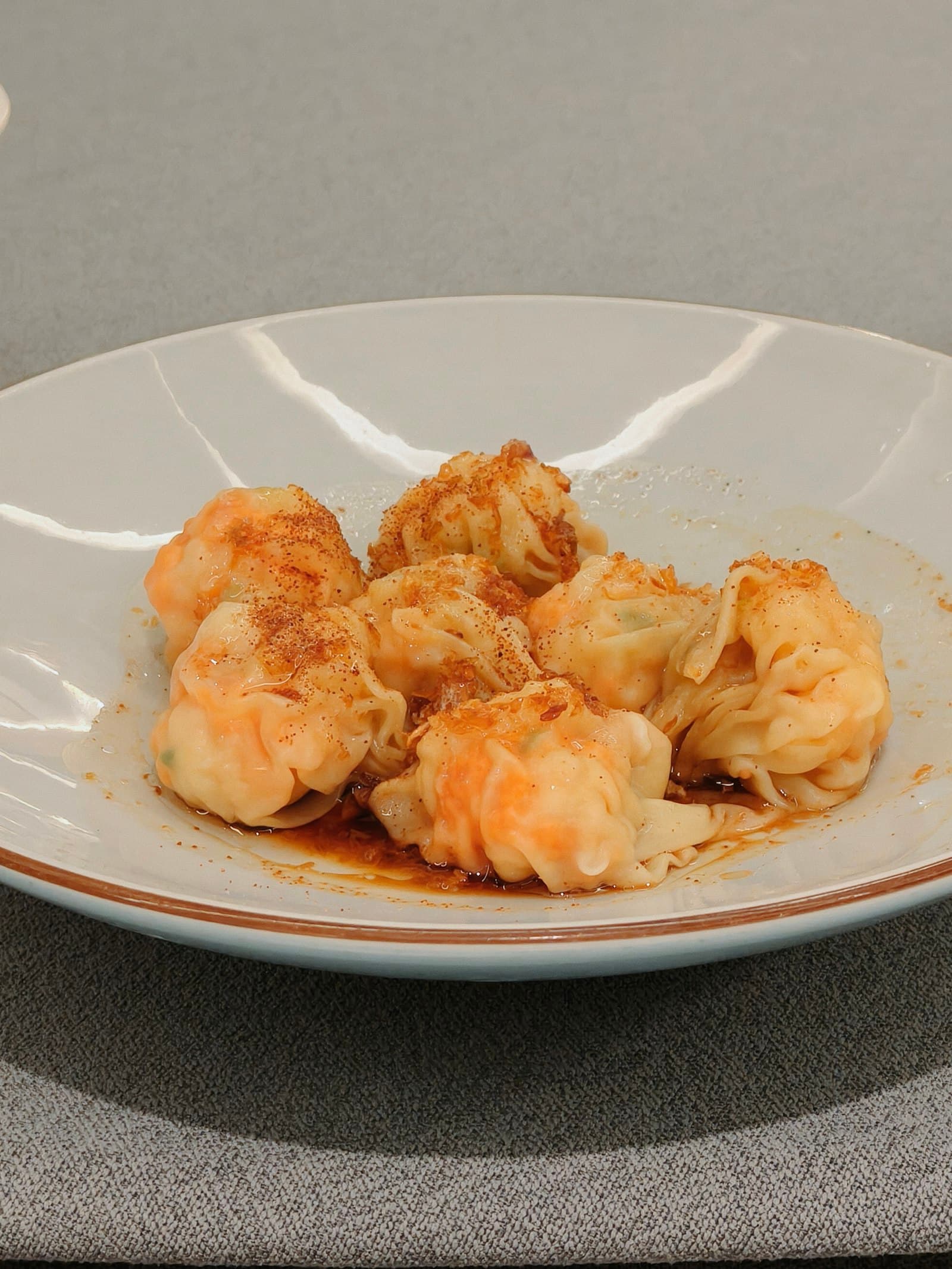 Shrimp, celery and pork dumplings